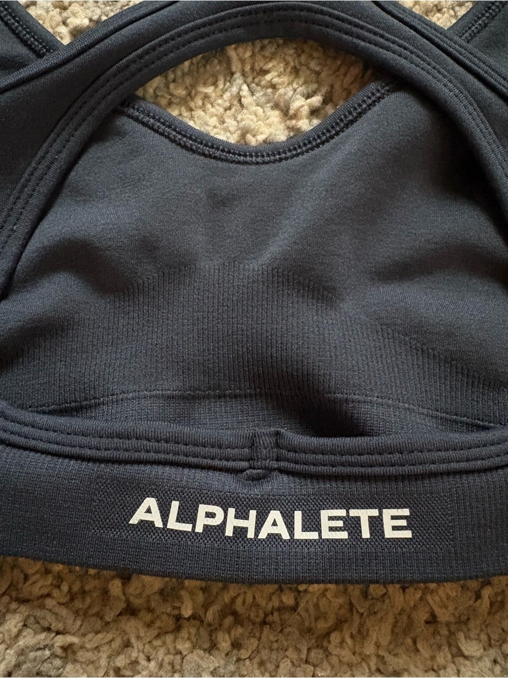 Alphalete Amplify Contour Bra Trusted Blue - Picture 3 of 4